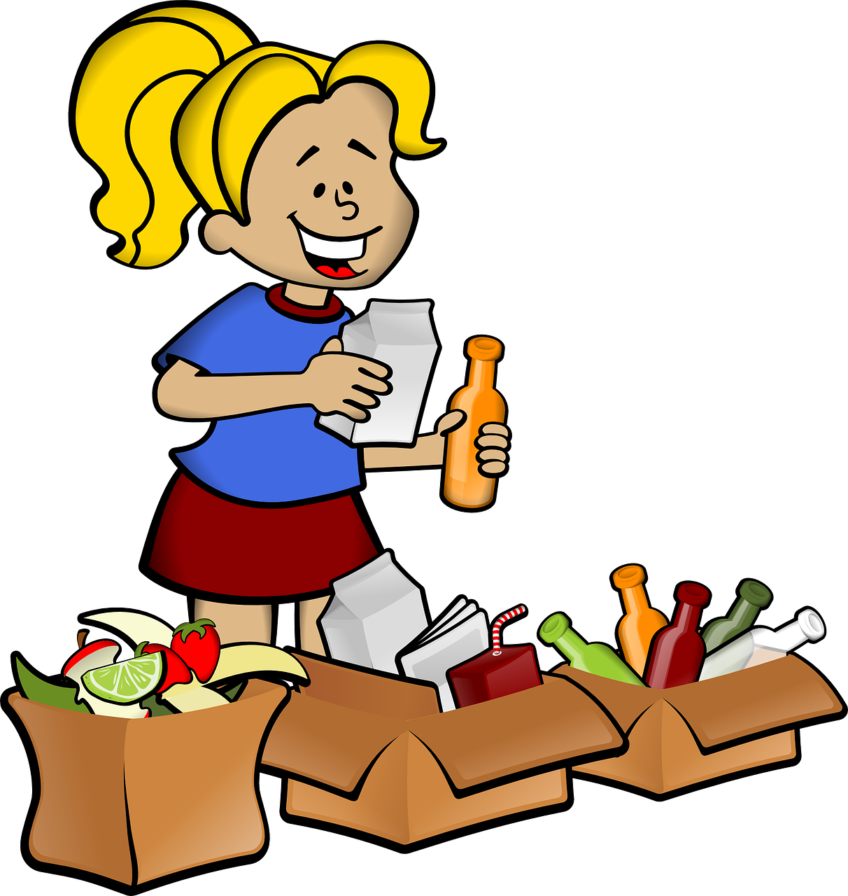 recycle, containers, girl-33605.jpg